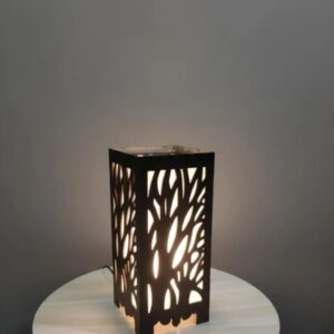 Name 3D Wooden Tree Lamp Black Golden Modern Decor