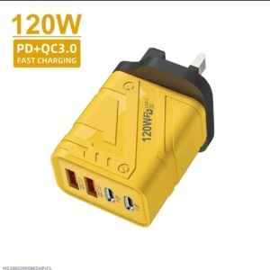 120 W  Fast power Adapter Wall Charger 4 - port  4 - in - 1 quick USB charging plug