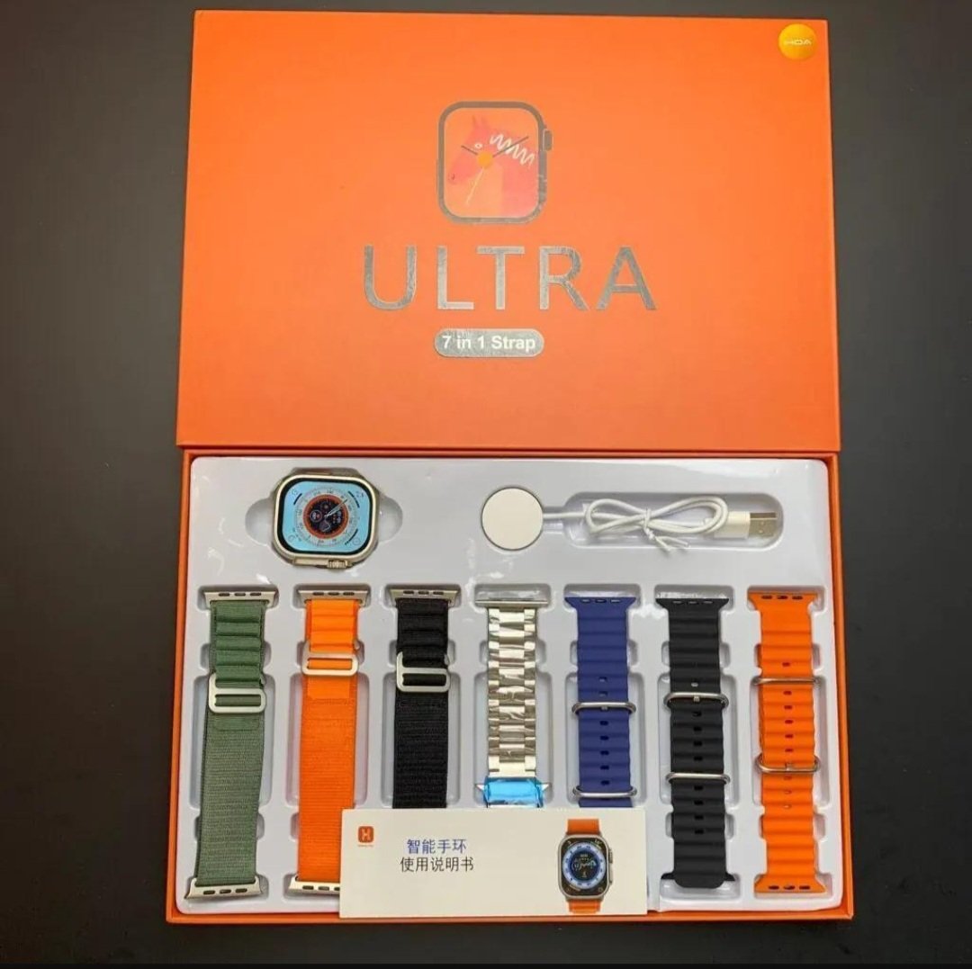 Name : Ultra Smart Watch 7 straps IP68 Waterproof - Image 3