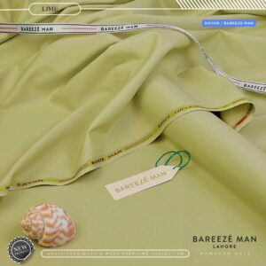 Men's  Unstitched Wash & Wear Suit Lime